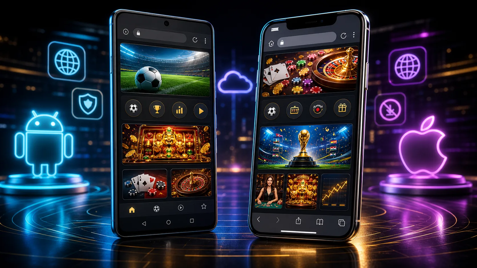 Experiência kto compatível com Android e iOS no navegador mobile